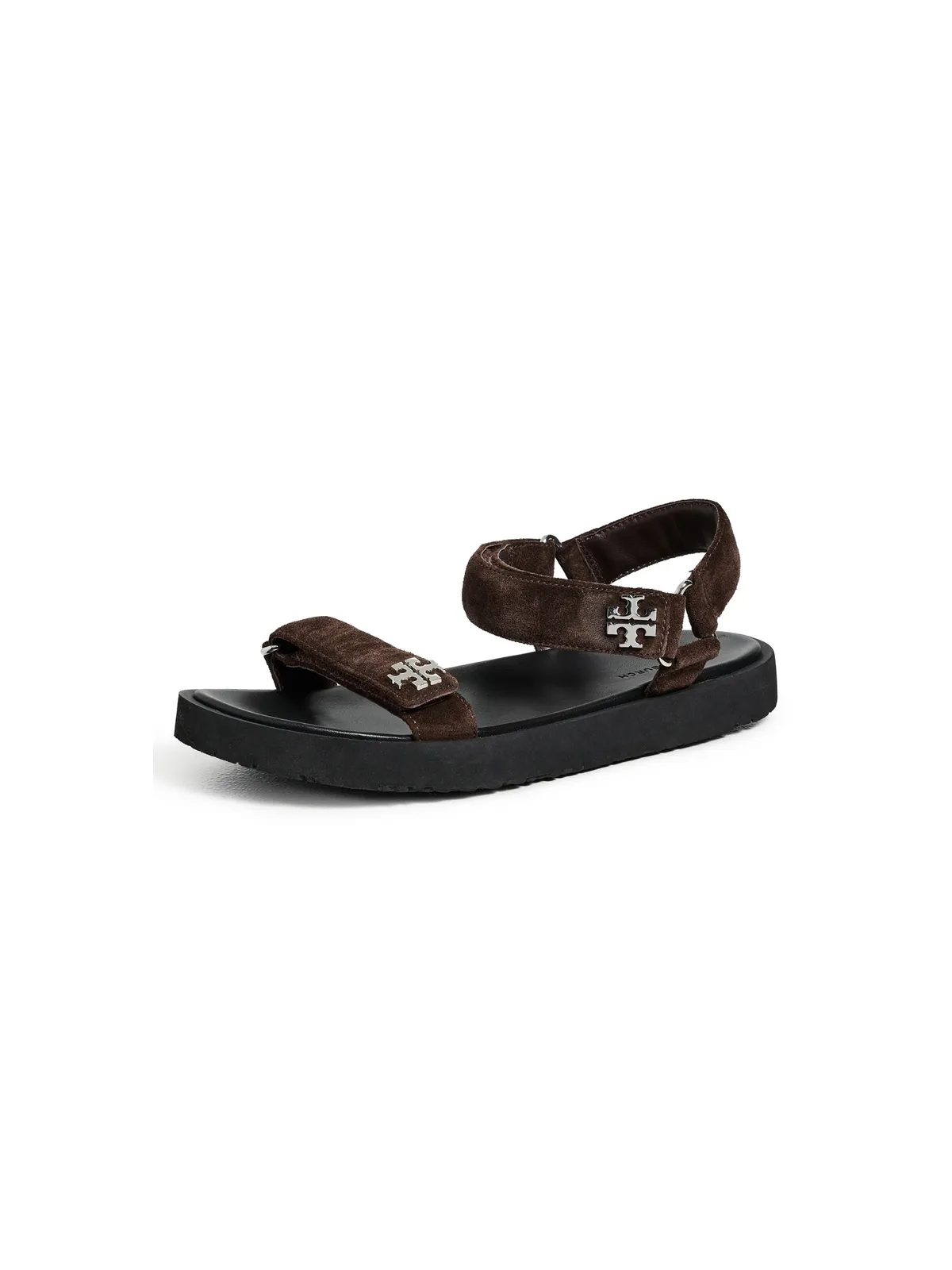 Tory Burch Kira サンダル ダークココア/パーフェクトブラック - 画像1