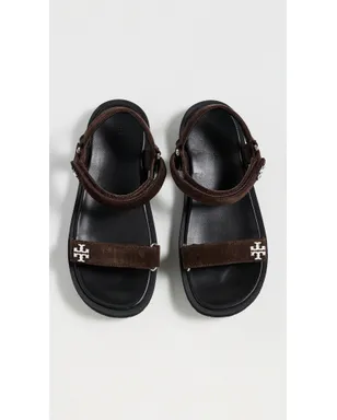 Tory Burch Kira サンダル ダークココア/パーフェクトブラック - サムネイル5