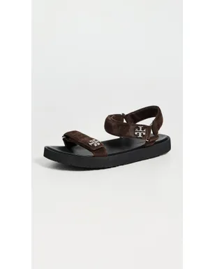 Tory Burch Kira サンダル ダークココア/パーフェクトブラック - サムネイル2