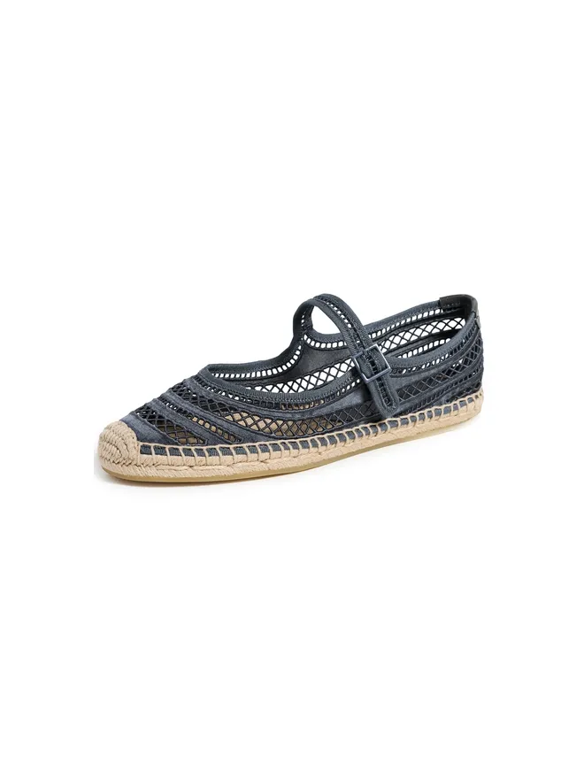 Tory Burch Tory Burch オープンウェーブ Mary Jane エスパドリーユ ブルーストーンの商品画像