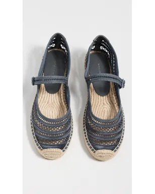Tory Burch オープンウェーブ Mary Jane エスパドリーユ ブルーストーン - サムネイル5