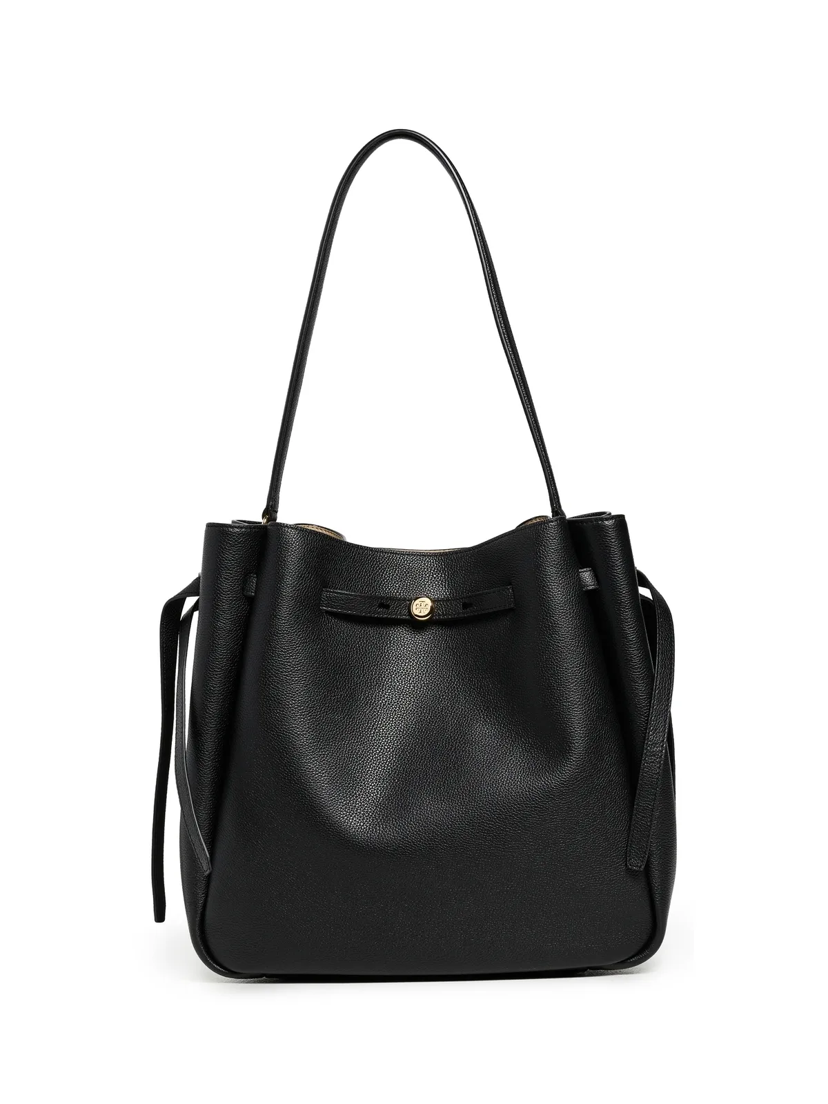 Tory Burch ロミー ラージ バケット バッグ ブラック ワンサイズ - 画像1