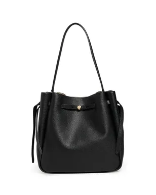 Tory Burch ロミー ラージ バケット バッグ ブラック ワンサイズ - サムネイル1