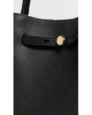 Tory Burch ロミー ラージ バケット バッグ ブラック ワンサイズ - サムネイル5