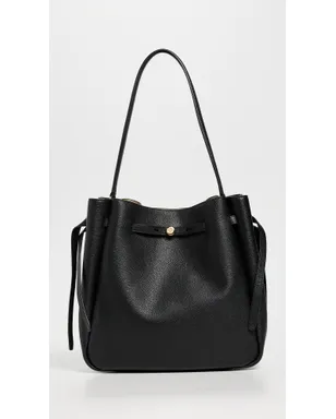 Tory Burch ロミー ラージ バケット バッグ ブラック ワンサイズ - サムネイル2