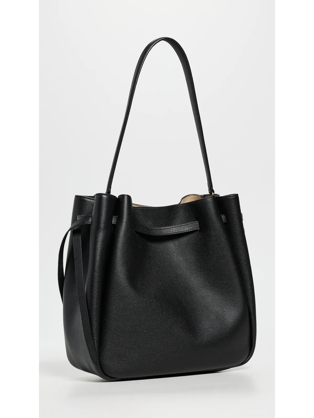 Tory Burch ロミー ラージ バケット バッグ ブラック ワンサイズ - 画像4