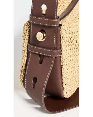 ビンテージ Tory Burch ロミー ストロー ショルダーバッグ ナチュラル - サムネイル5