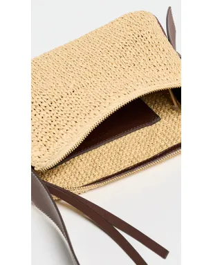ビンテージ Tory Burch ロミー ストロー ショルダーバッグ ナチュラル - サムネイル6