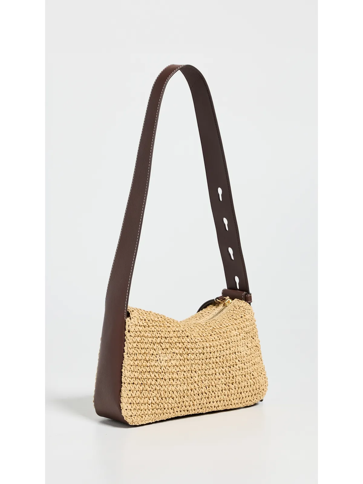 ビンテージ Tory Burch ロミー ストロー ショルダーバッグ ナチュラル - 画像4