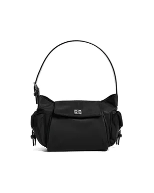 Tory Burch Virginia ポケット付きショルダーバッグ ブラック ワンサイズ - サムネイル1