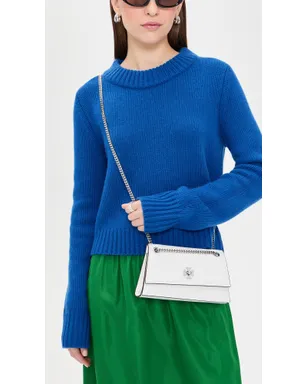 Tory Burch Kira Turnlock ミニバッグ ホワイト - サムネイル3