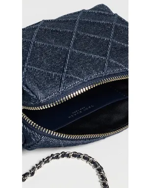 Tory Burch Fleming デニム ソフト クロスボディ バッグ ブルー ワンサイズ - サムネイル6