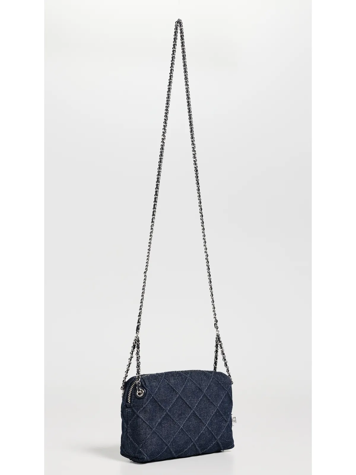 Tory Burch Fleming デニム ソフト クロスボディ バッグ ブルー ワンサイズ - 画像4