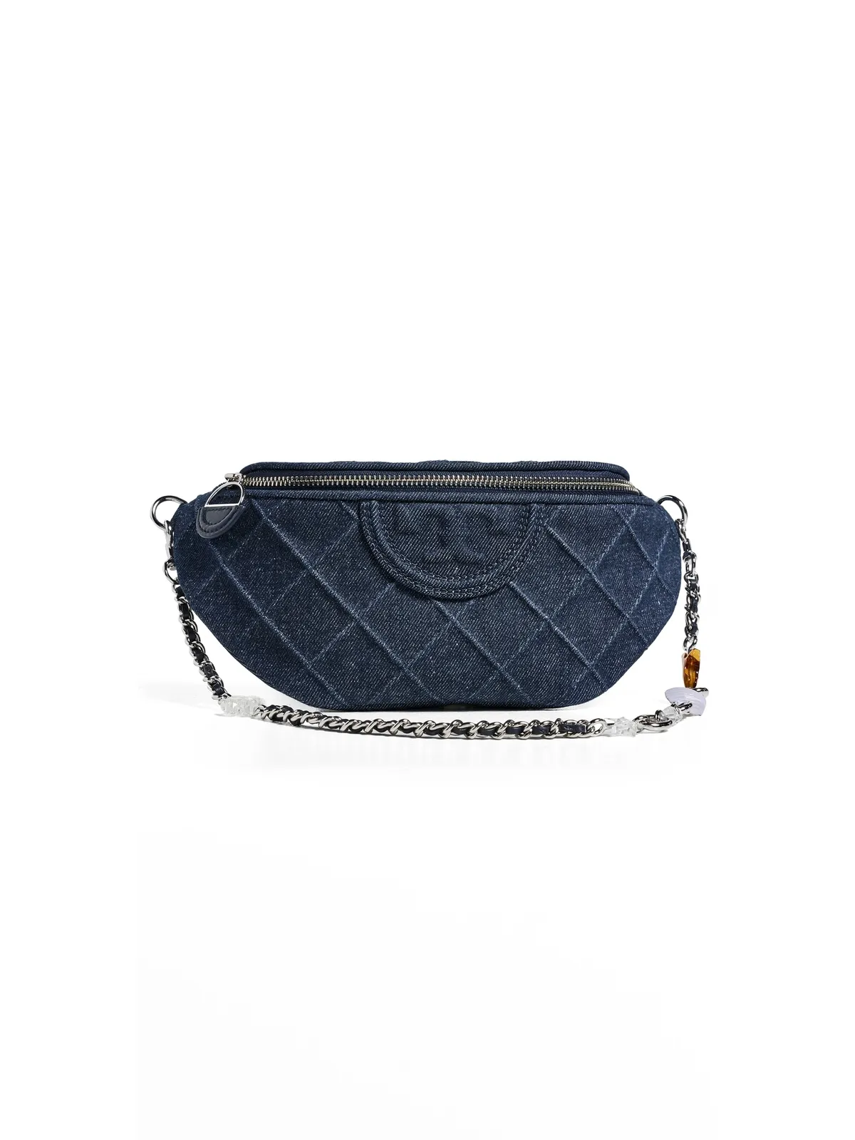 Tory Burch フレミング デニム チャーム ベルトバッグ - 画像1