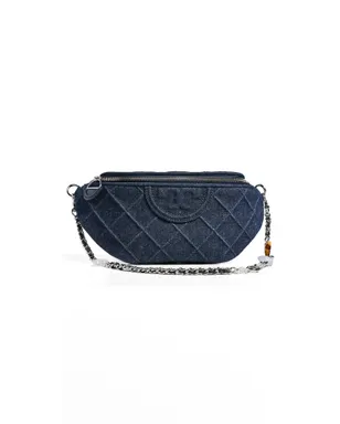 Tory Burch フレミング デニム チャーム ベルトバッグ - サムネイル1