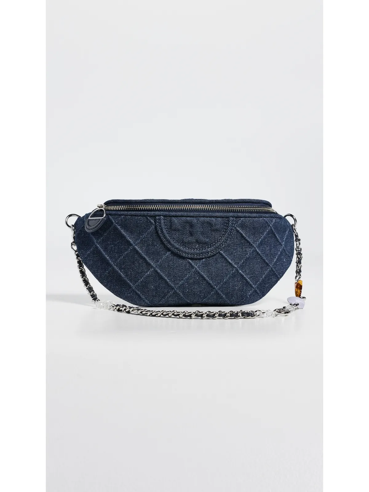 Tory Burch フレミング デニム チャーム ベルトバッグ - 画像2
