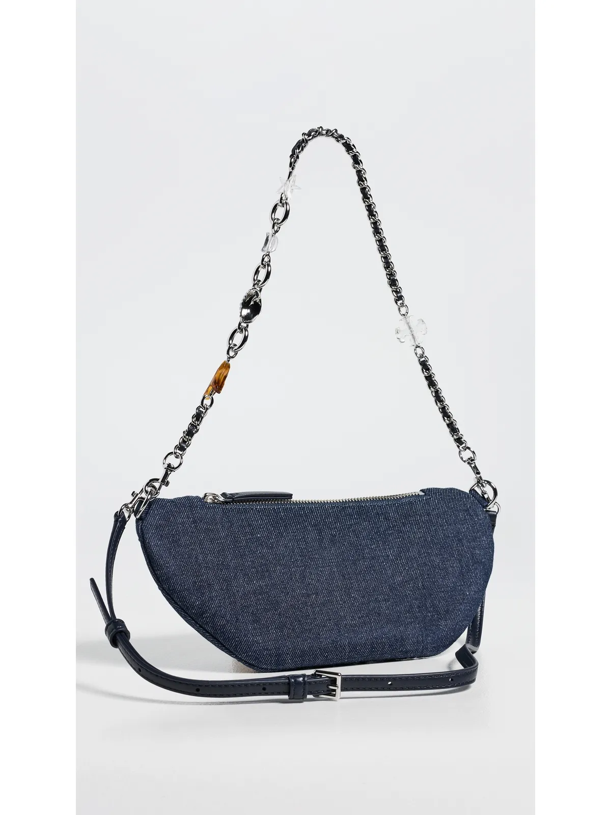Tory Burch フレミング デニム チャーム ベルトバッグ - 画像4