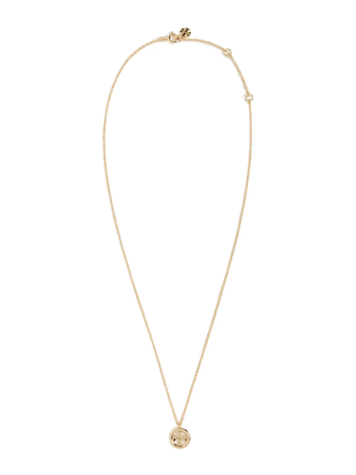 ビンテージ Tory Burch アイコンサークル ペンダントネックレス ゴールド - 画像1