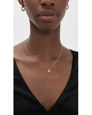 ビンテージ Tory Burch アイコンサークル ペンダントネックレス ゴールド - サムネイル3
