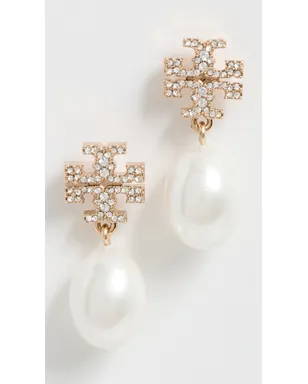 Tory Burch Moondance パールとパヴェ ドロップ ピアス - サムネイル2