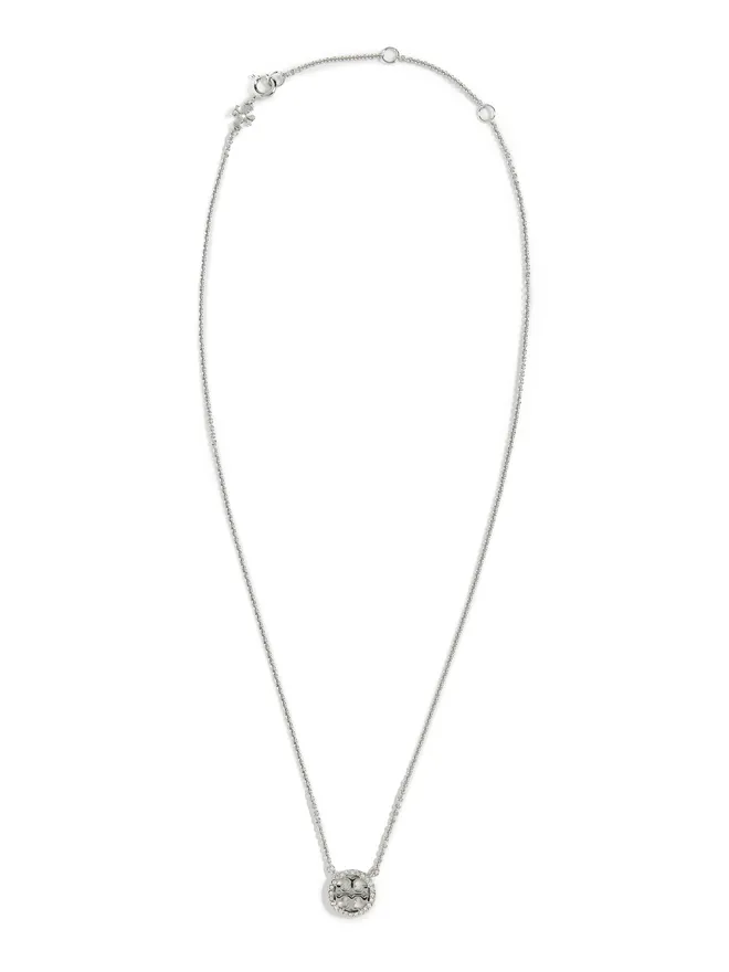Tory Burch Tory Burch アイコン パヴェ ペンダント ネックレスの商品画像