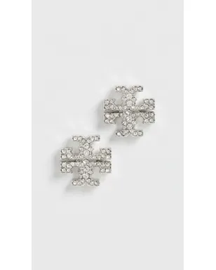 Tory Burch アイコン パヴェ スタッド イヤリング - サムネイル2