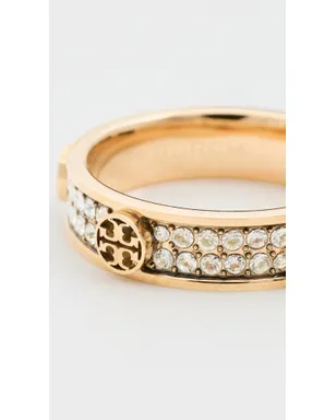 Tory Burch アイコン パヴェ リング ゴールド / クリスタル - サムネイル4
