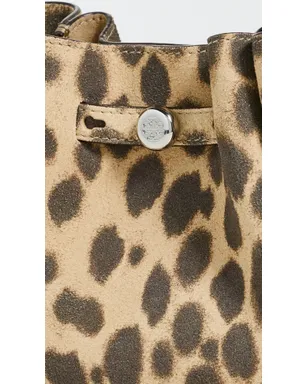 Tory Burch Romy スエード ミニ バケットバッグ チーター柄 - サムネイル5