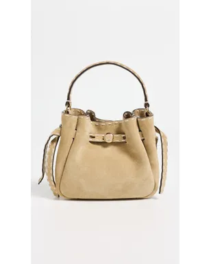 Tory Burch ロミー スエード ピックステッチ ミニ バケットバッグ - サムネイル2