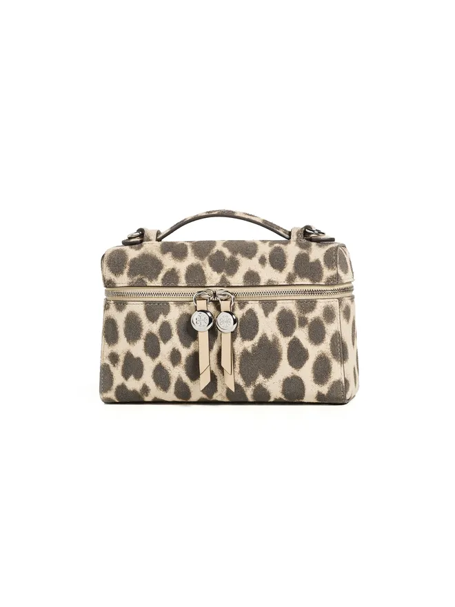 Tory Burch Tory Burch ロミー スエード スリム トップハンドルバッグ チーター柄の商品画像
