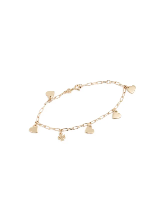 Tory Burch Tory Burch グッドラックチェーンハート ブレスレットの商品画像