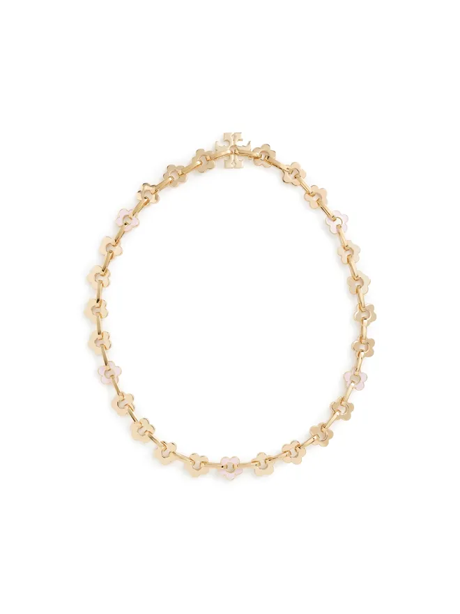 Tory Burch Tory Burch インターロッキングフラワー ネックレスの商品画像