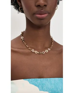 Tory Burch インターロッキングフラワー ネックレス - サムネイル3