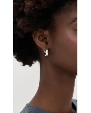 Tory Burch スモールフープピアス ライトシルバー フリーサイズ - サムネイル3