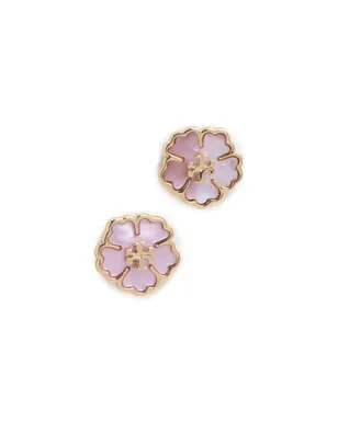 Tory Burch 花モチーフのスタッド イヤリング ゴールド／マザーオブパール ワンサイズ - サムネイル5