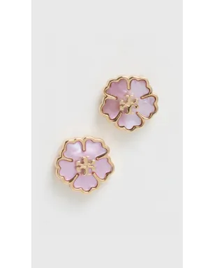 Tory Burch 花モチーフのスタッド イヤリング ゴールド／マザーオブパール ワンサイズ - サムネイル2
