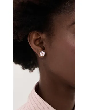 Tory Burch 花モチーフのスタッド イヤリング ゴールド／マザーオブパール ワンサイズ - サムネイル3