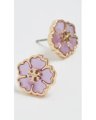 Tory Burch 花モチーフのスタッド イヤリング ゴールド／マザーオブパール ワンサイズ - サムネイル4