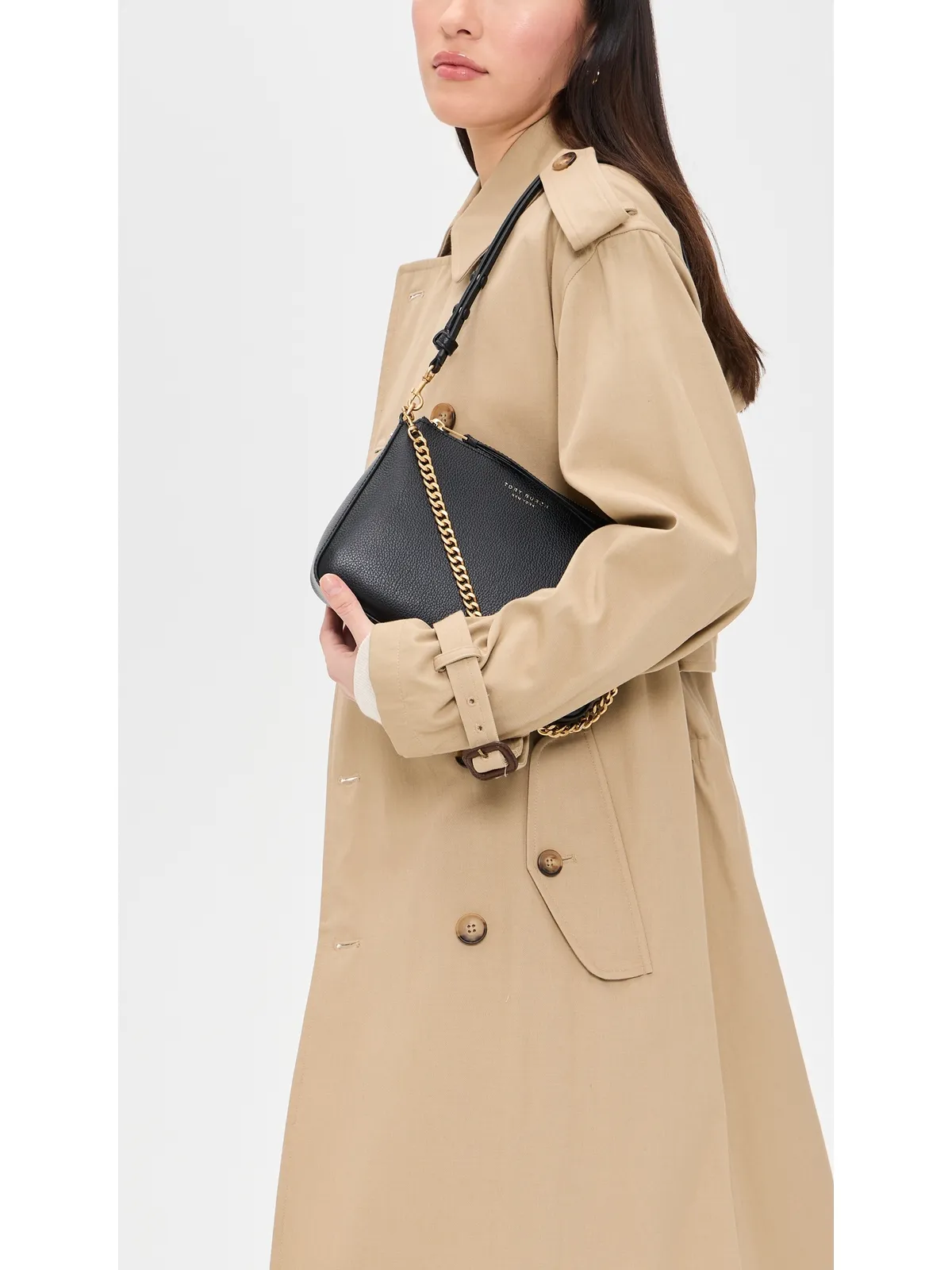 Tory Burch Perry 小型ショルダーバッグ ブラック - 画像3
