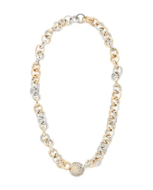 Tory Burch アイコン ミックス パヴェ チェーン ネックレス - サムネイル1