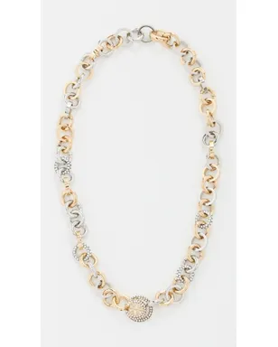 Tory Burch アイコン ミックス パヴェ チェーン ネックレス - サムネイル2