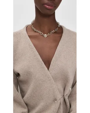 Tory Burch アイコン ミックス パヴェ チェーン ネックレス - サムネイル3
