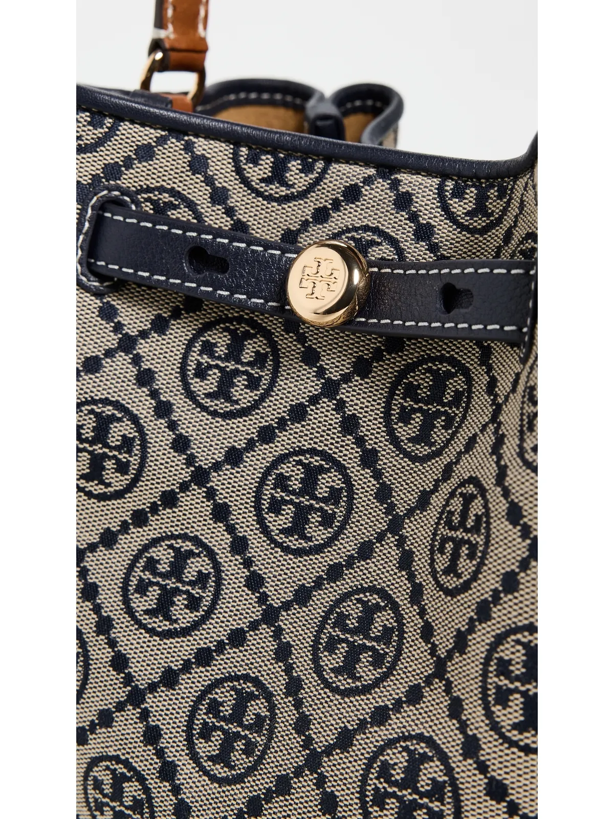 Tory Burch ロミー T モノグラム バケットバッグ - 画像5