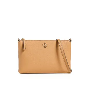 Tory Burch Mercer Pebbled Zip Crossbody Bag ティラミス色 クロスボディバッグ - サムネイル1