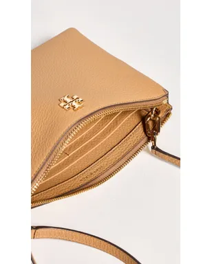 Tory Burch Mercer Pebbled Zip Crossbody Bag ティラミス色 クロスボディバッグ - サムネイル6