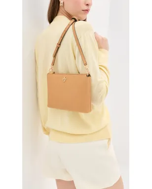 Tory Burch Mercer Pebbled Zip Crossbody Bag ティラミス色 クロスボディバッグ - サムネイル3