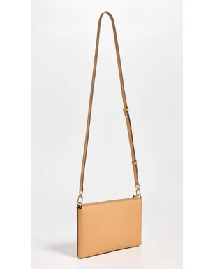 Tory Burch Mercer Pebbled Zip Crossbody Bag ティラミス色 クロスボディバッグ - サムネイル4