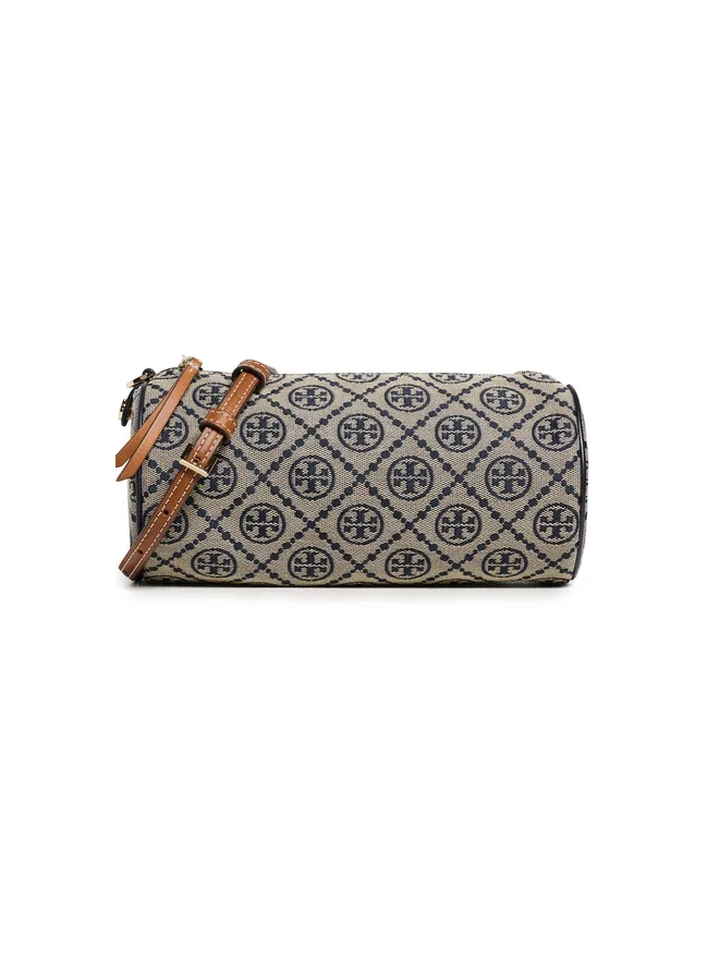 Tory Burch Tory Burch Tモノグラム シリンダー型バッグ ネイビー ワンサイズの商品画像