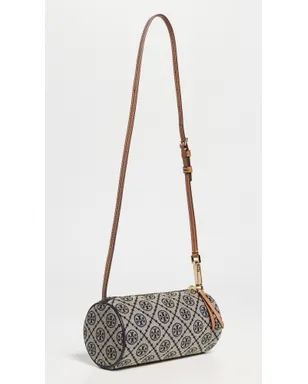 Tory Burch Tモノグラム シリンダー型バッグ ネイビー ワンサイズ - サムネイル4