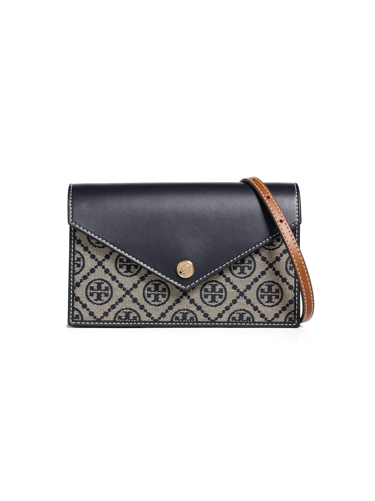 Tory Burch モノグラム・エンベロープ・ウォレット・オン・チェーン - 画像1